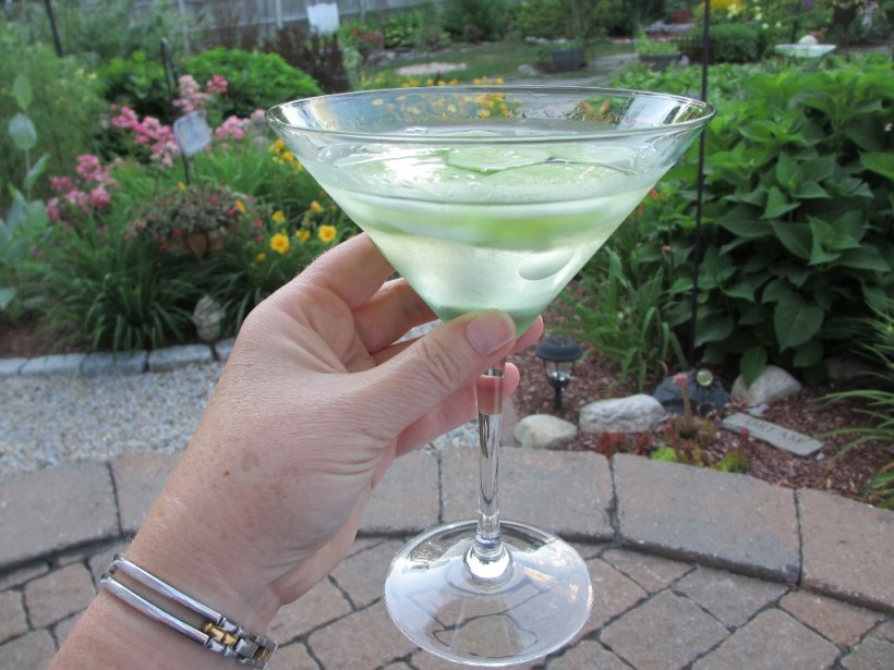 Garden Cucumber Vesper Cocktail