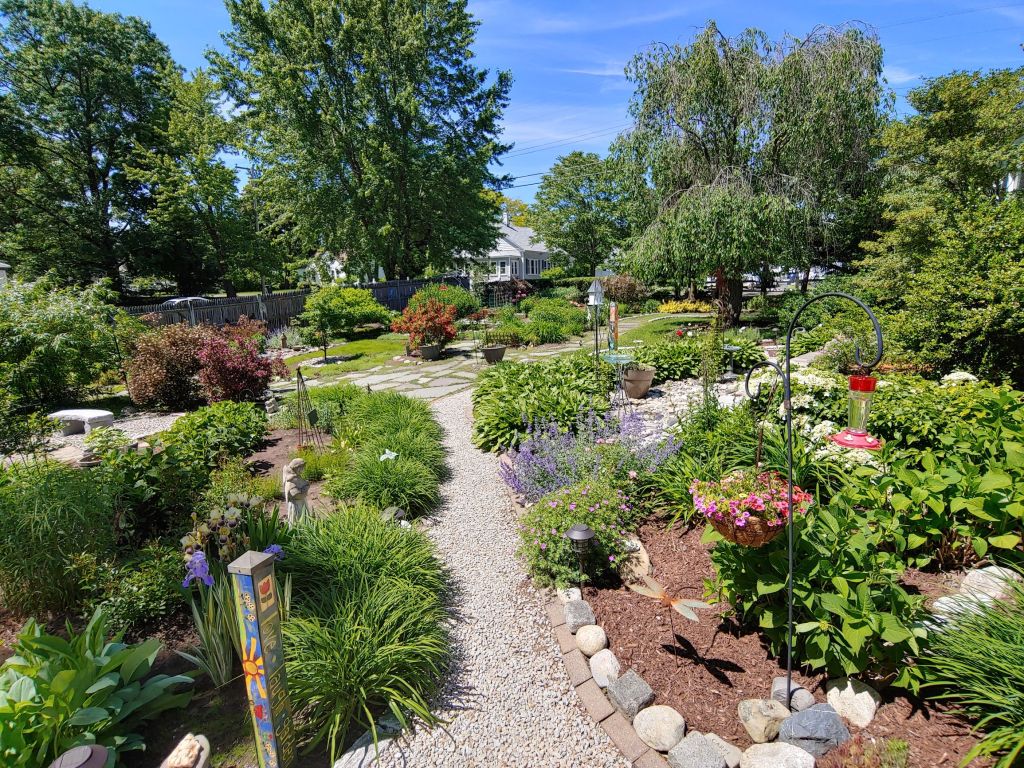Rock and Stone throughout the garden.